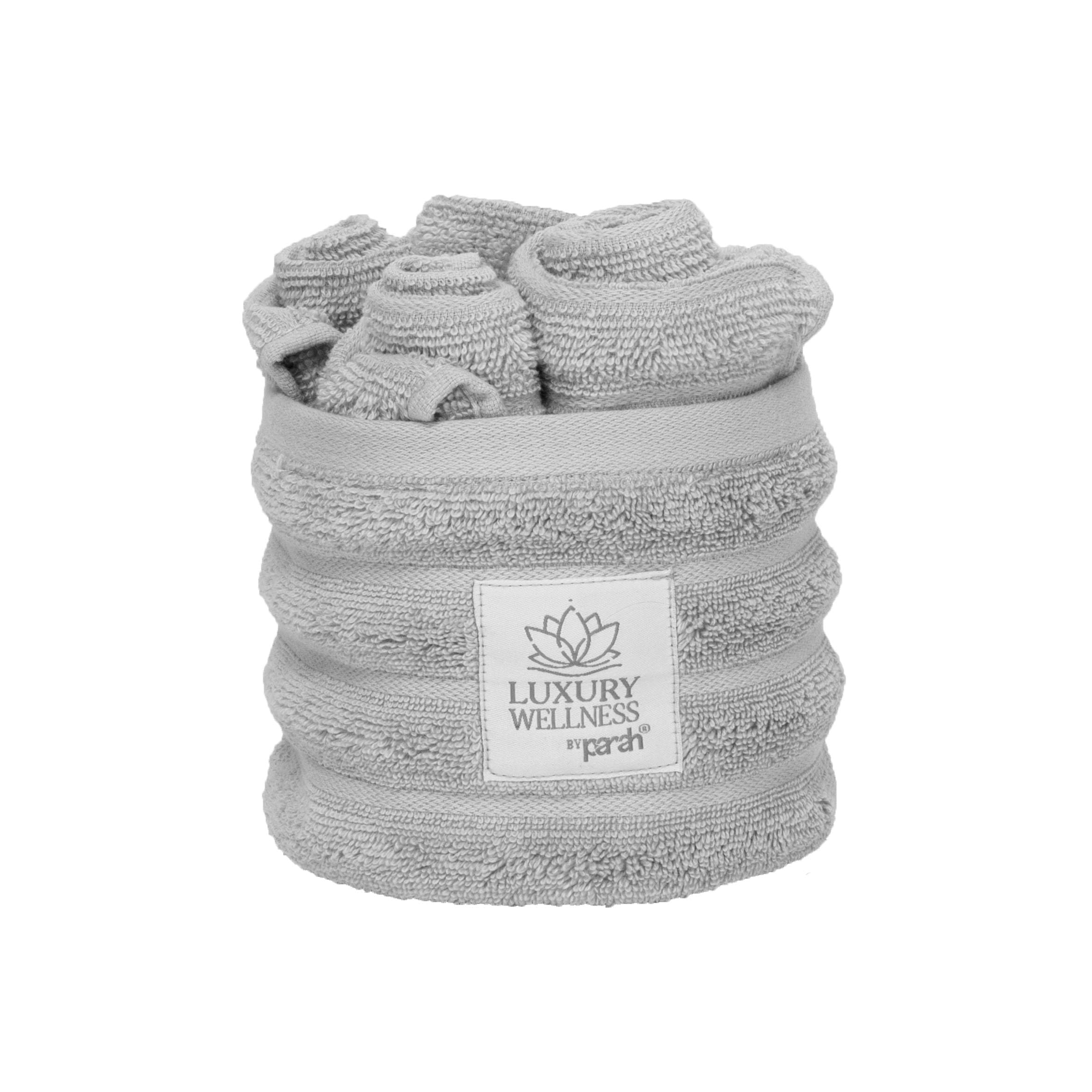 PARAH | Set 36 Lavette 30x30 cm –100% Cotone di Alta Qualità – Alta Qualità, Morbide e Assorbenti – Con Contenitore – Collezione Luxury Wellness