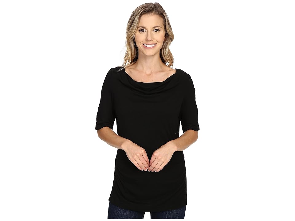 

Royal Robbins Essential Tencel(r) Cowl Neck (Jet Black) Women's Clothing