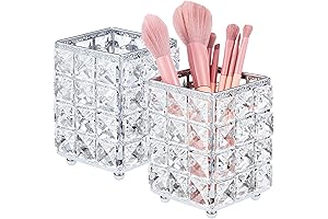 Sparkle and Shine: Crystal Makeup Brush Holder Organizer