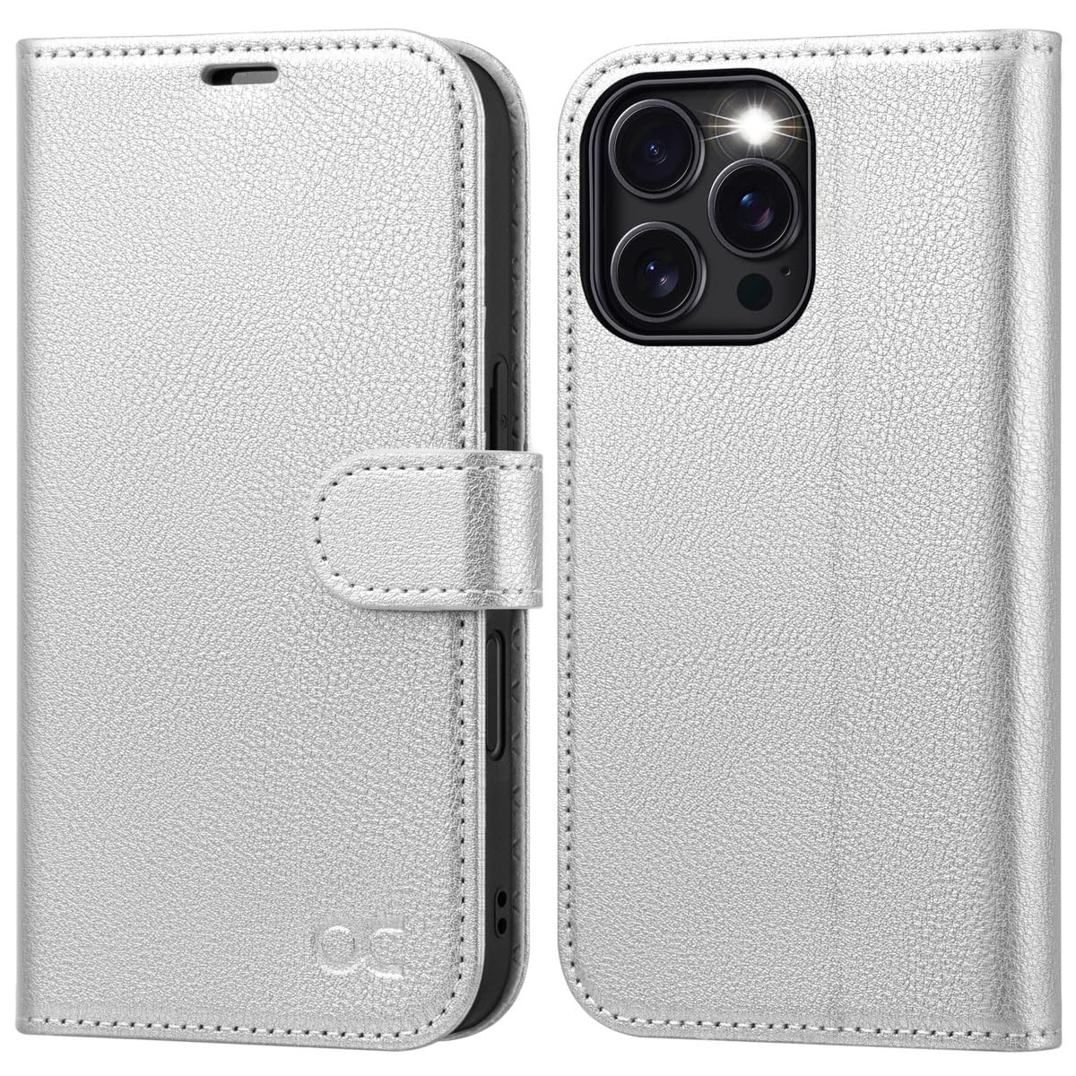 OCASE for iPhone 16 Pro Case, PU Leather Wallet, Magnetic Flip Folio Cover with RFID Blocking, Card Holders, Shockproof TPU