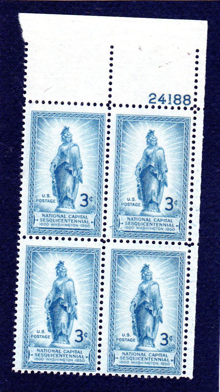 Postage Stamps United States. Plate Block 24188 of Four 3
