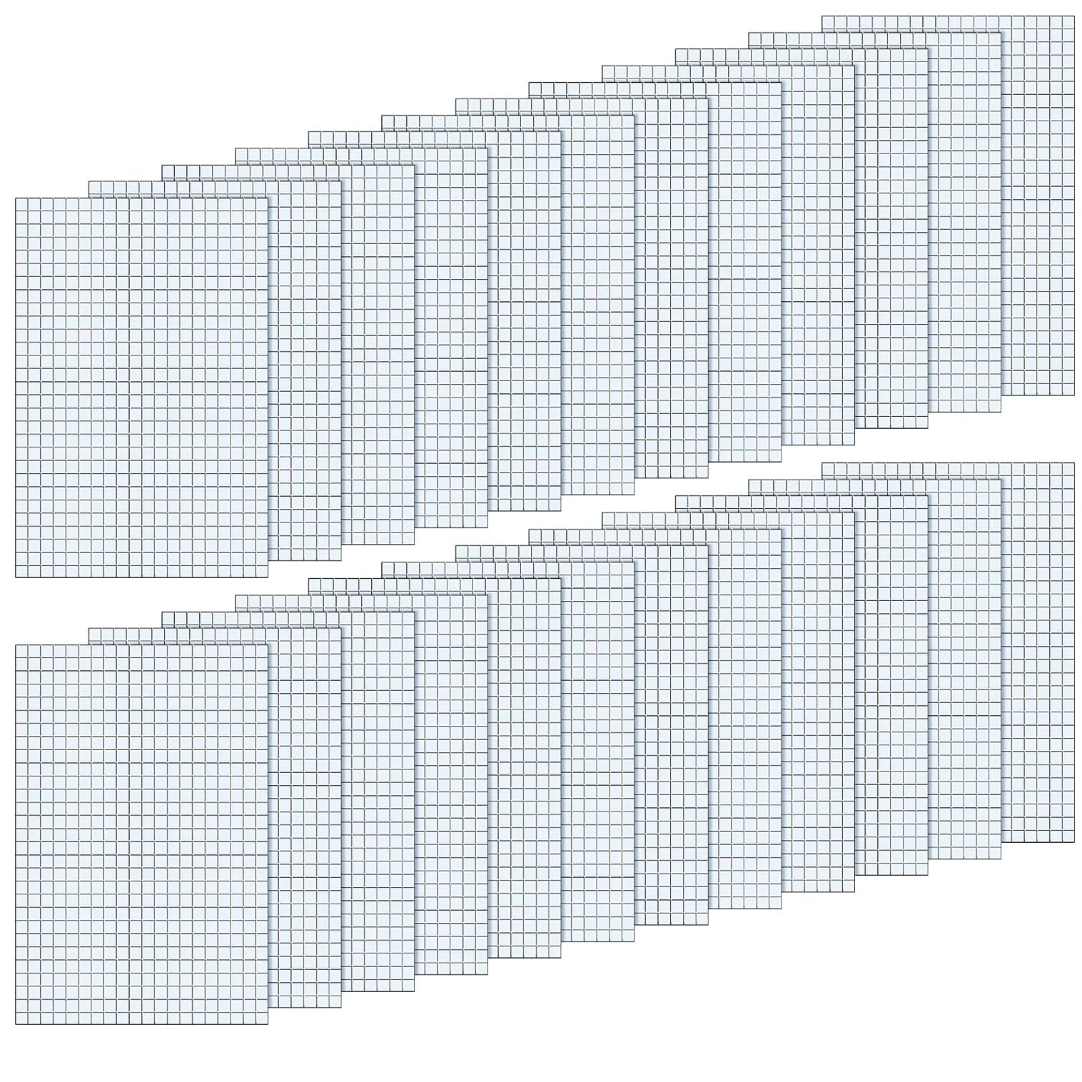 30000 szt. Lustrzane płytki mozaikowe, kwadratowe, brokatowe, szklane mozaiki, samoprzylepne podkłady, Boże Narodzenie, DIY, sztuka i rękodzieło, dekoracja (srebrne, 5 x 5 mm x 50 arkuszy)