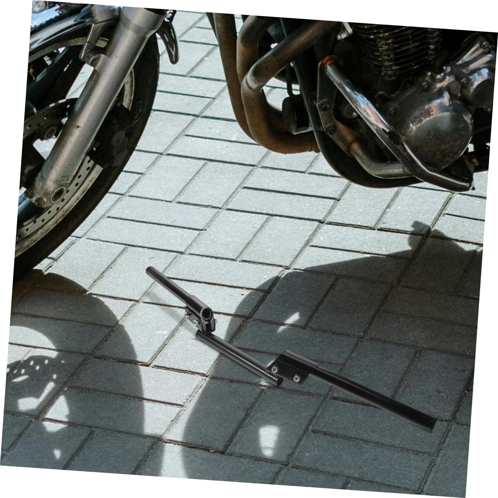 Ciieeo Guidon De Moto Polyvalent Barre Équilibre à Barre Transversale Noir Guidon Pour Moto