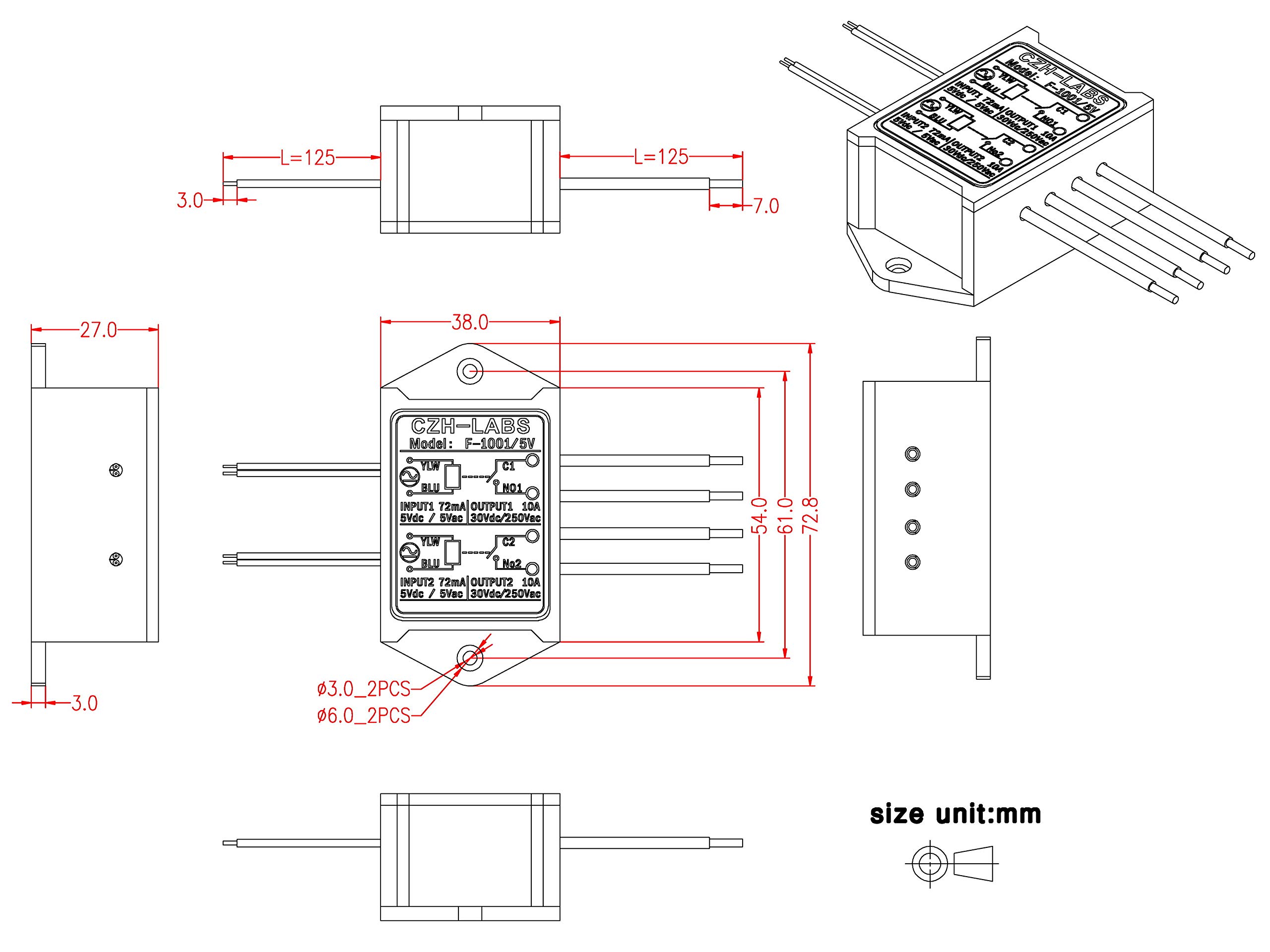 Relais Aromat R1A-SL2D-5V - 10 Pièces Neuves, SPST 5VDC, Pour Projets électroniques