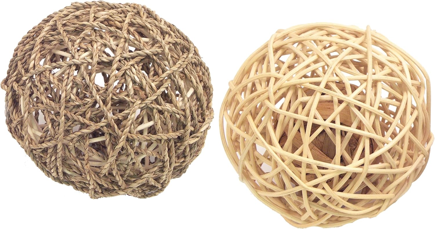 ROSEWOOD Boredom Breaker Small Animal Activity Toy Sea Grass Fun Ball, Large
