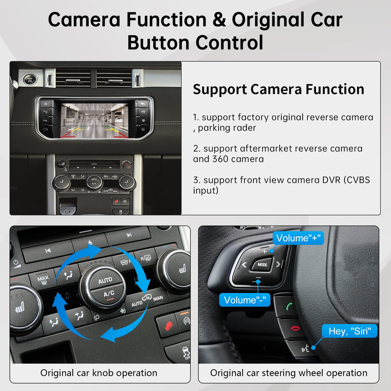 Road Top Module CarPlay sans Fil pour Land Rover avec système Bosch | Android Auto sans Fil, Interface Décodeur CarPlay, MirrorLink, Navigation