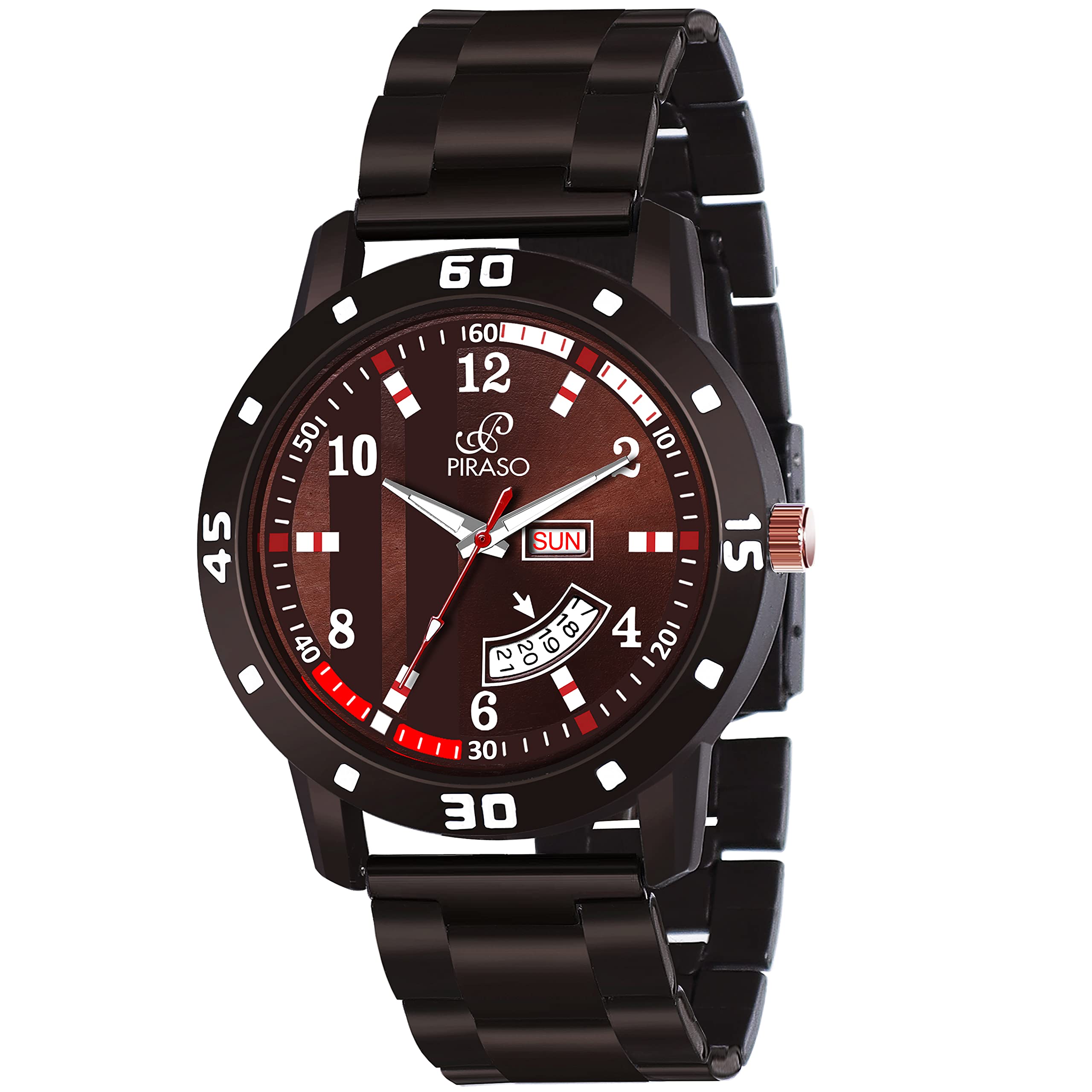 Piraso Analog Brown Dial Mens Watch-2051-BROWN-CK (B07TBWBR75) Amazon Price History, Amazon Price Tracker