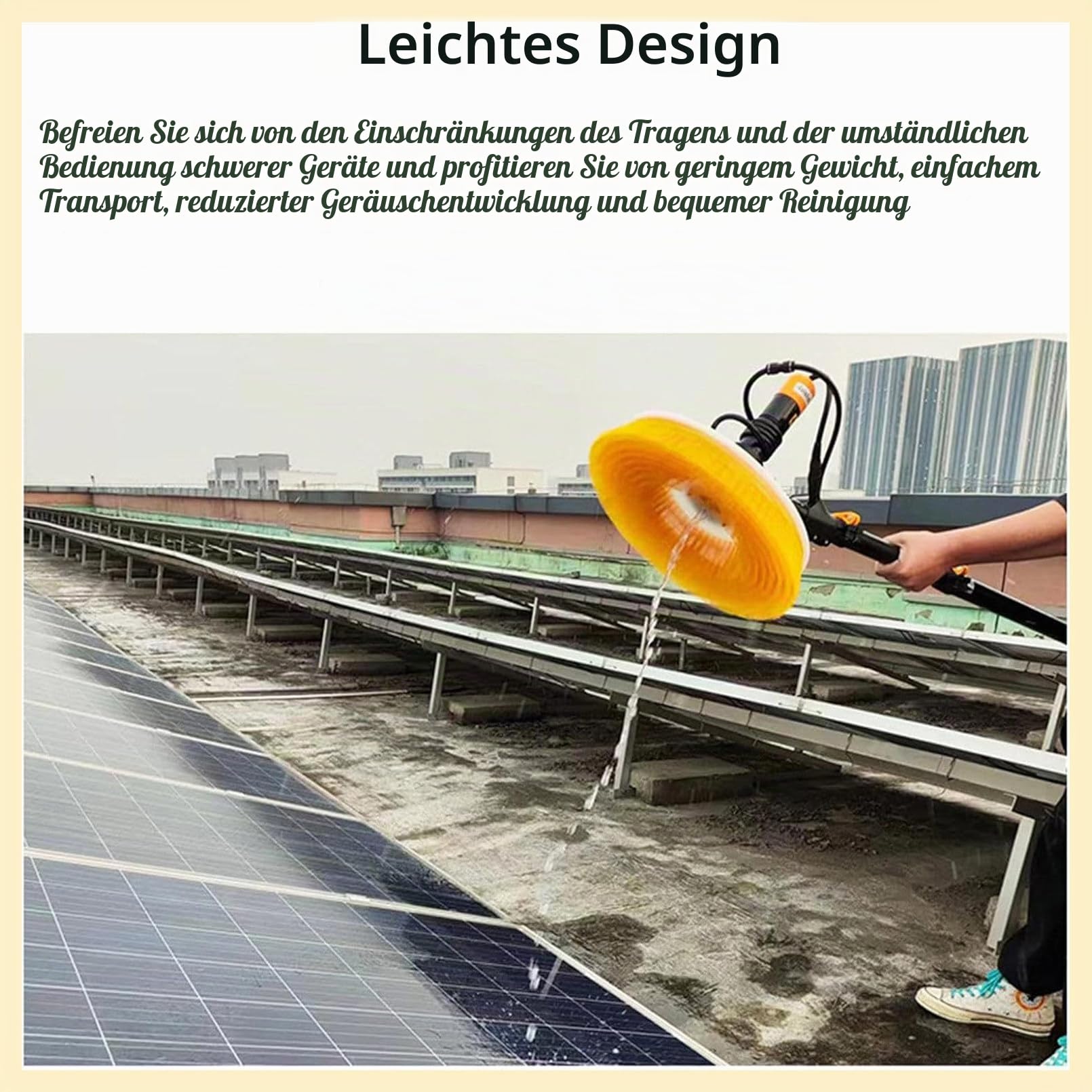 Solar Photovoltaik Panel Reinigung Roboter Verteilt Berg Photovoltaik Panel Reinigung Ausrüstung Pinsel Power Tool