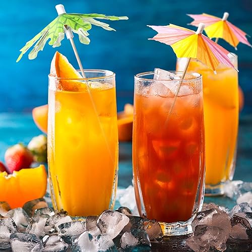 Miniatura 6 de 100 piezas de selecciones de paraguas para bebidas, selecciones de cóctel, palmera de coco verde tropical, sombrillas de papel, para cócteles,