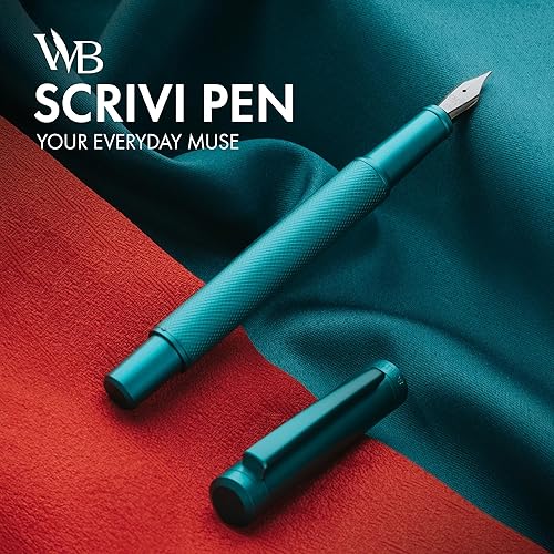 Vista 32 de Scrivi Pens Juego de plumas estilográficas de lujo, color negro, punta extra fina suave, incluye convertidor de tinta recargable, 5 cartuchos