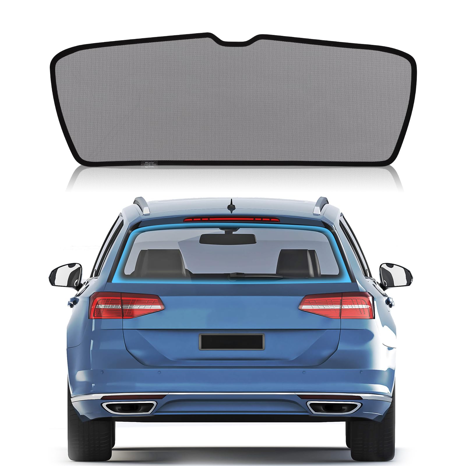 ZATOOTO Osłona przeciwsłoneczna na tylną szybę samochodu do VW Passat B8 Variant 2016-2022, ochrona przed słońcem, odporna na promieniowanie UV, nadaje się dla dzieci, składana