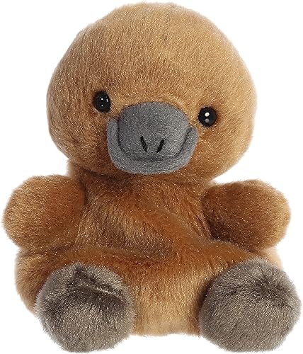 Miniatura 1 de Aurora® Adorable Palm Pals™ Patty Platypus™ Animal de peluche, diversión de bolsillo, juego sobre la marcha, marrón, 5 pulgadas
