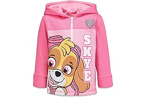 Paw Patrol Skye Everest Girls Fleece Half Zip Hoodie Toddler to Big Kid