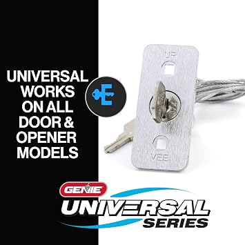 Genie GEN37374R Universal Garage Door Emergency Release Kit, one Size, Metallic