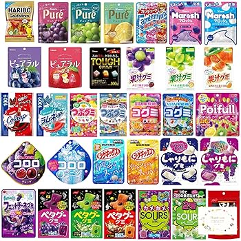 Amazon | 人気 グミ 詰め合わせ 8種計8個 明治 カンロ ブルボン
