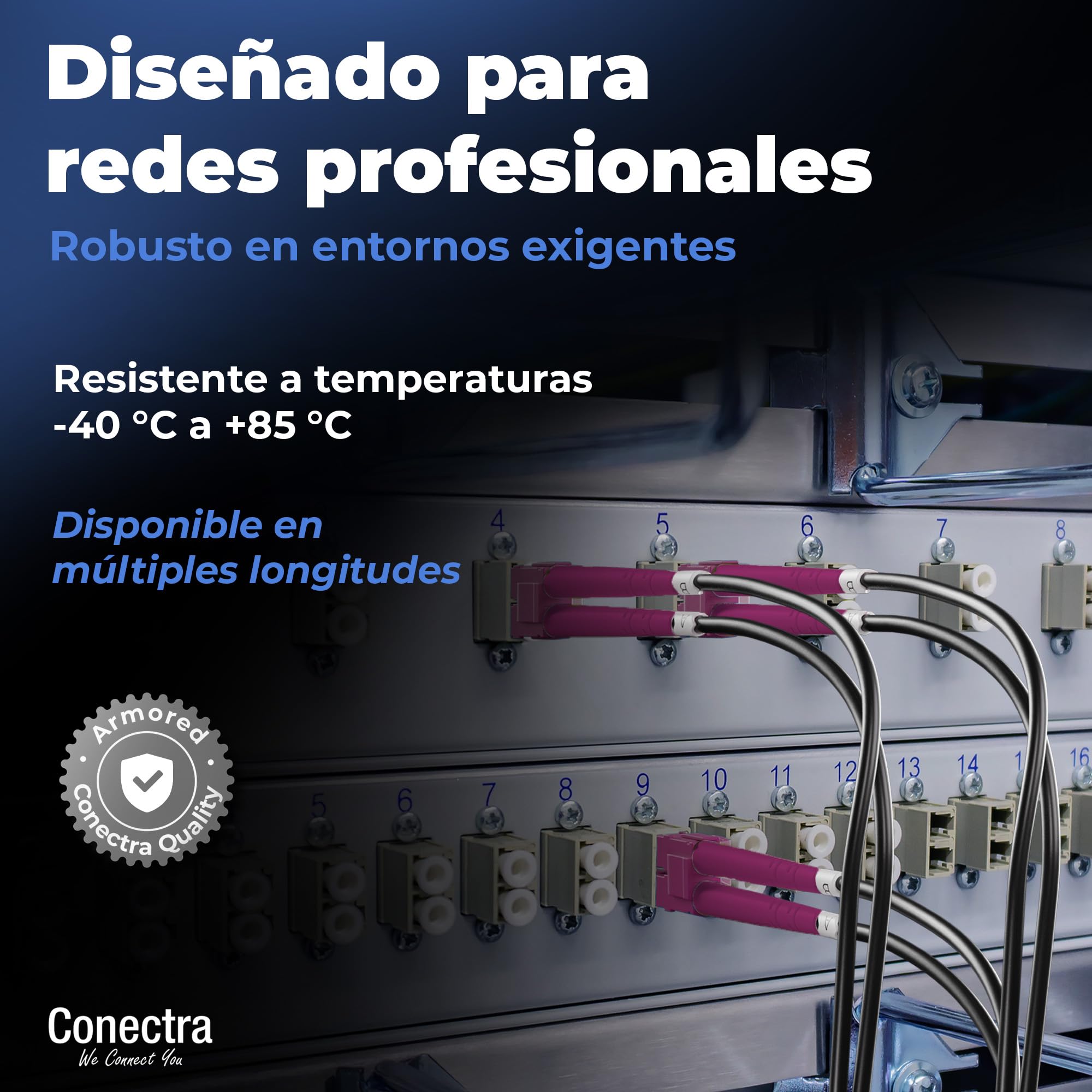 200m Cable de Fibra Óptica Blindado OM4 Duplex Breakout LC/UPC, Latiguillo Óptico Multimodo 50/125, LSZH Interior/Exterior, Prolongador de Fibra Reforzado Patch Industria ⌀3mm Negro