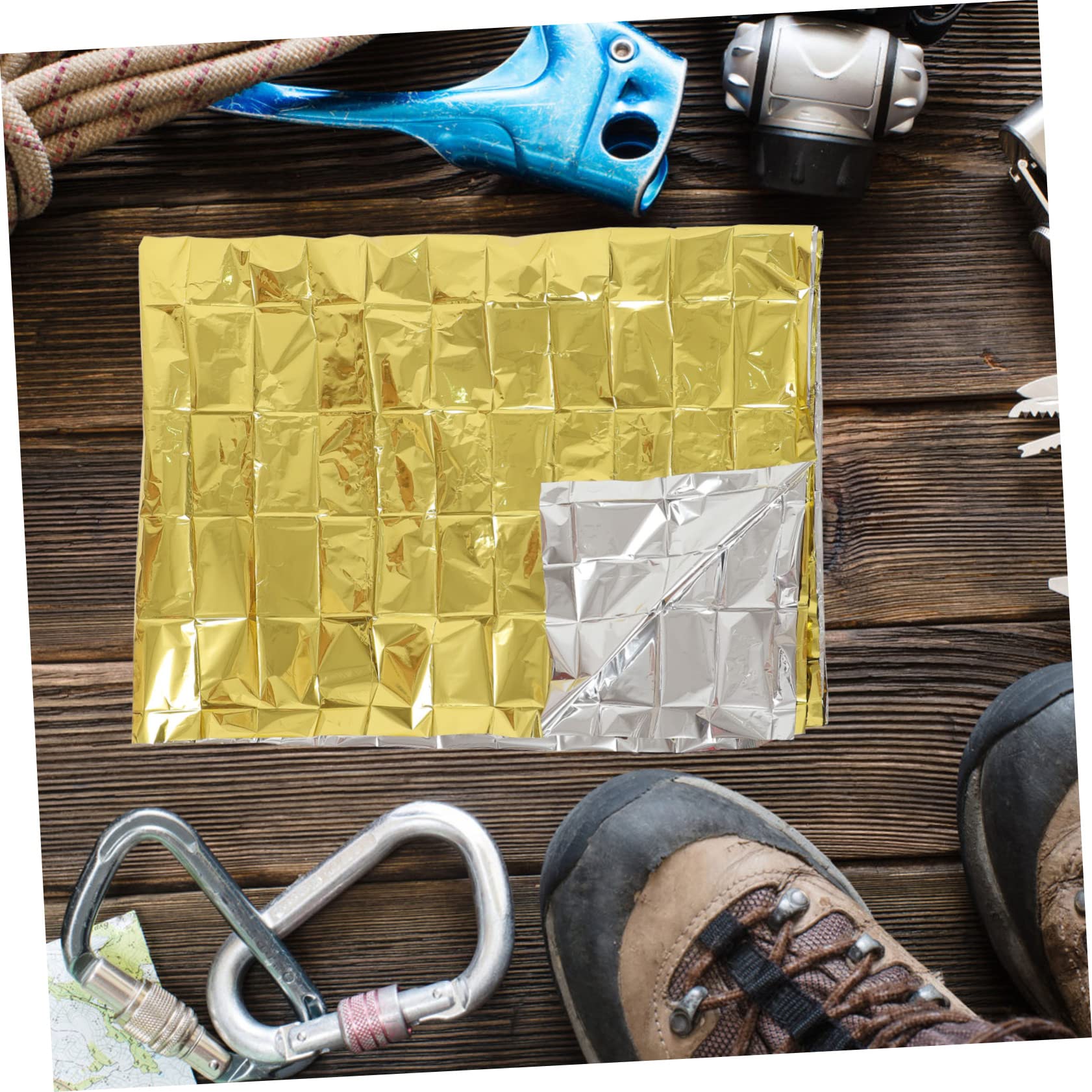 UPKOCH 10piezas De Aislamiento Térmico Aislante para Exteriores De Emergencia para Camping Portátil De Resistente Al Viento De para Camping y Senderismo