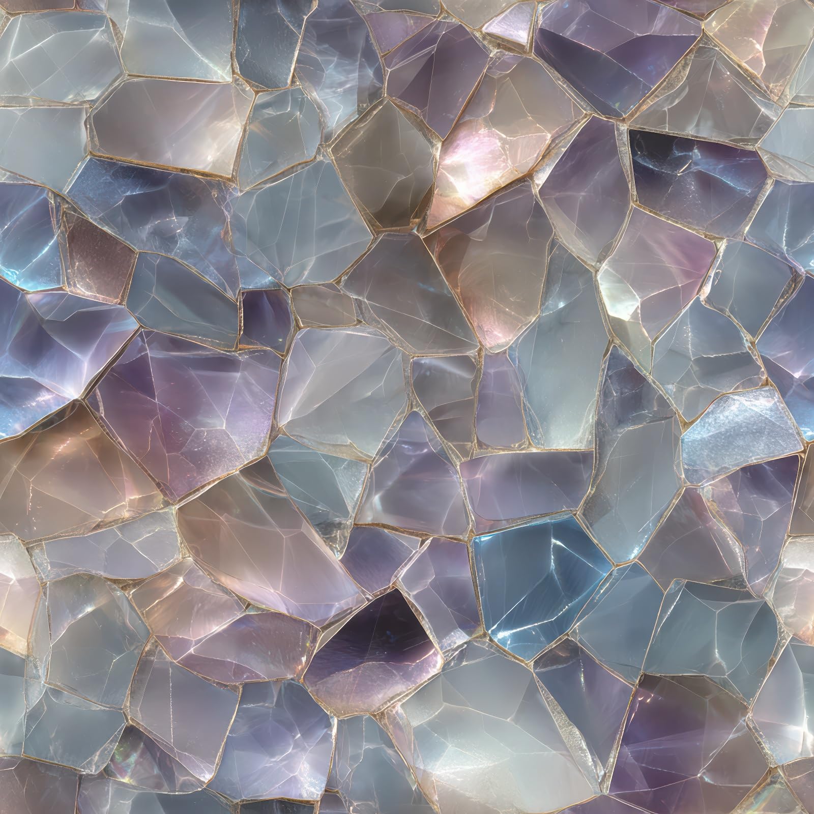 IOHEFY 10PCS 12x12 Inch Peel and Stick Floor Tiles Self Adhesive Vinyl Flooring Tile Iridescent Purple Crystal Stone Stickers Removable Wall Decals