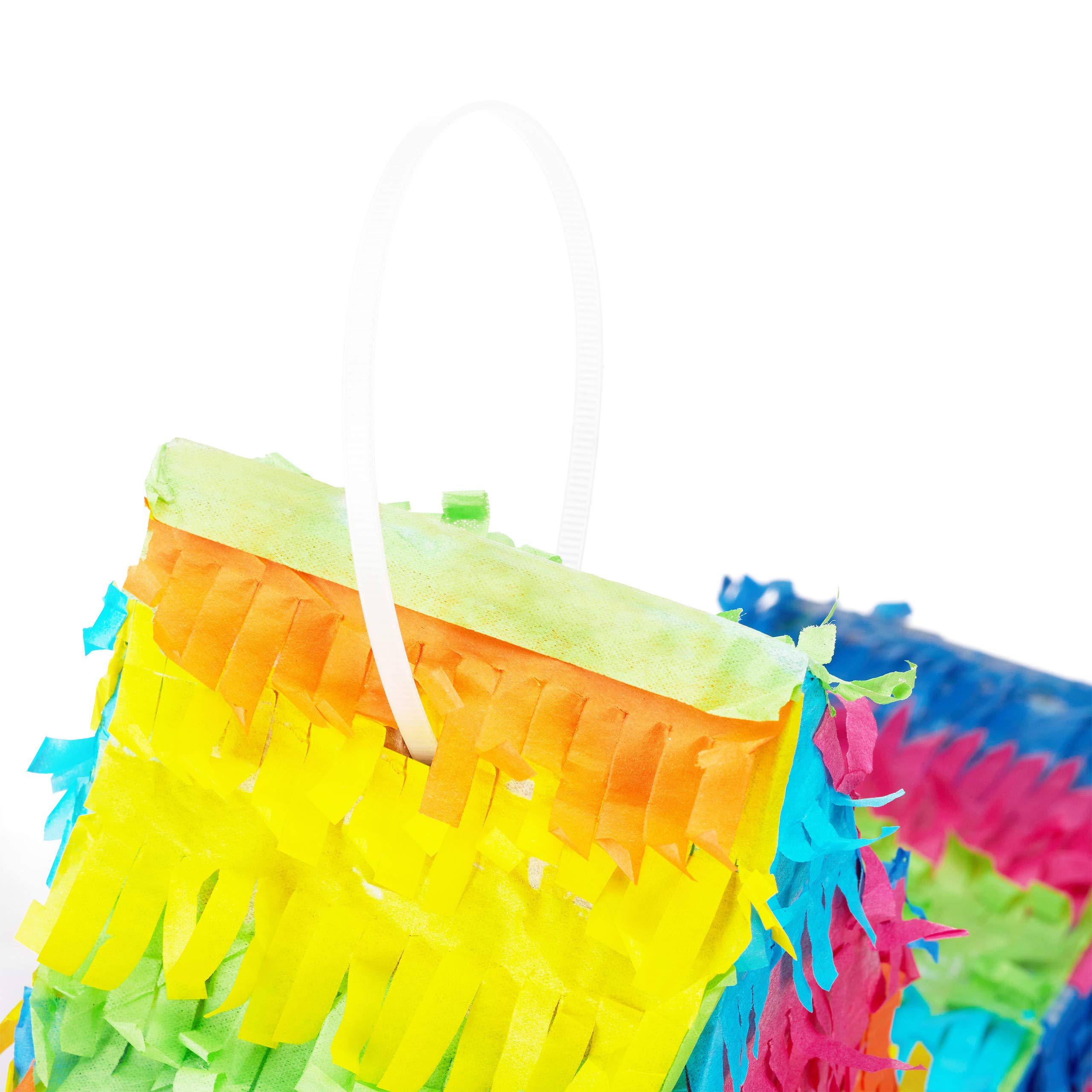 Relaxdays Pignatta a Forma di Stella, da Riempire, per Feste di Compleanno dei Bambini, da Appendere, in Carta, Grande, Colorata