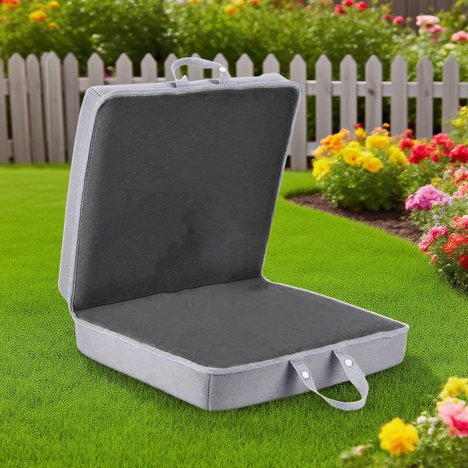 Genérico Almohadillas de Rodillas para Jardinería | Colchoneta para Jardinería con Asas | Cojín de Rodillas Antideslizante 60 x 34 x 5.6 cm para Baño Limpieza Trabajos Ejercicio