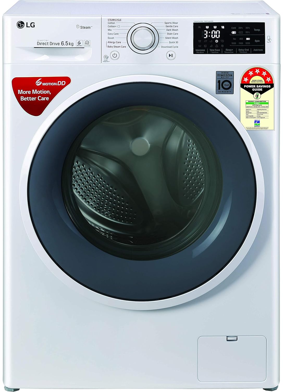 LG 6.5 Kg 5 Star Inverter FullyAutomatic Front Loading Washing Machine