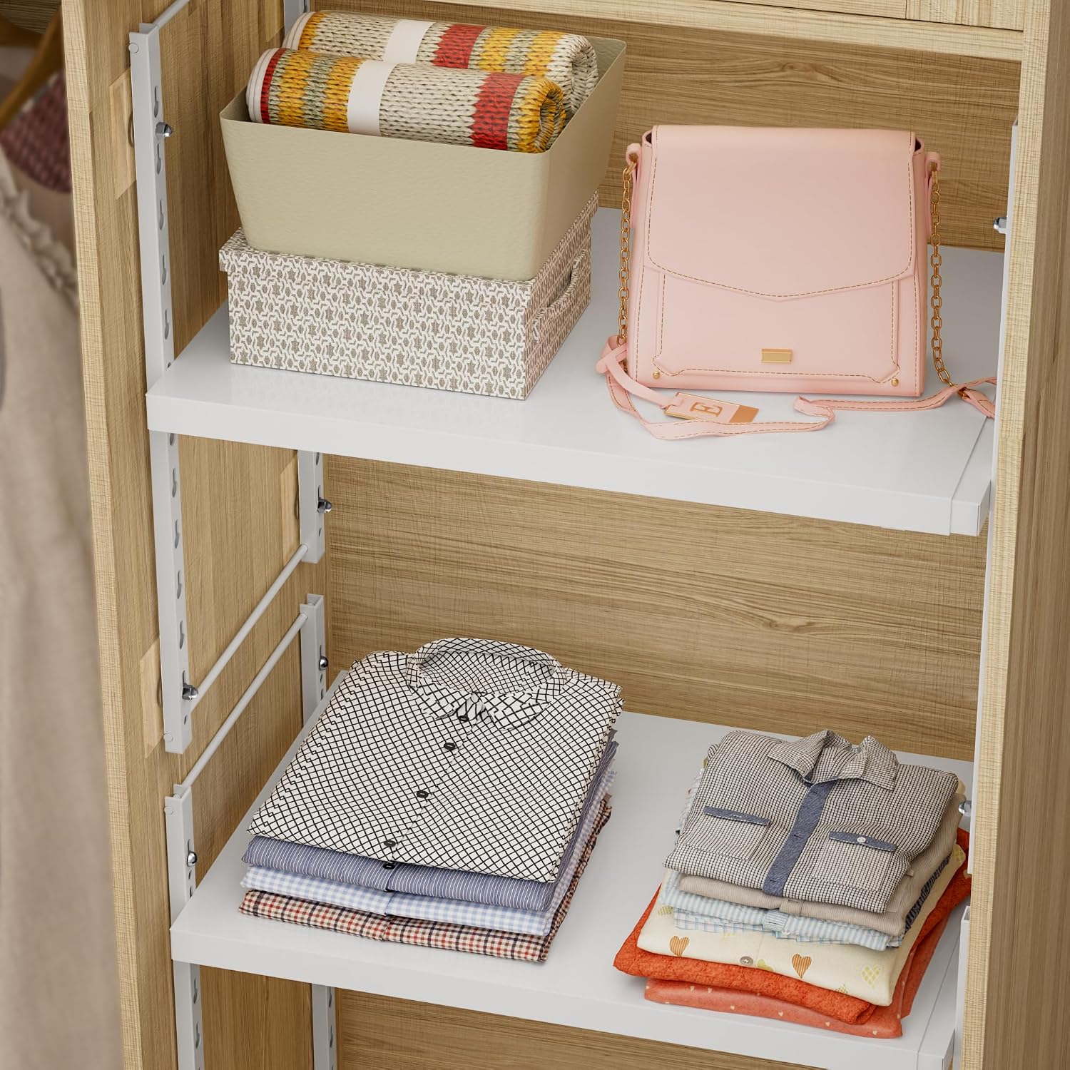 Adjustable Closet Shelf Organizer, Heavy-Duty Metal Thailand | Ubuy