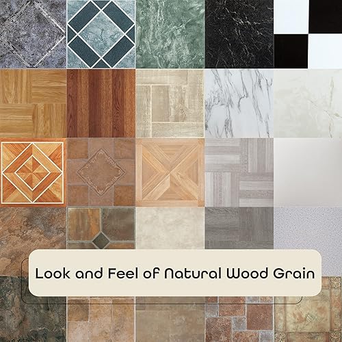 Miniatura 84 de Tivoli - Azulejos de vinilo autoadhesivos, 45 azulejos de 12 x 12 pulgadas, madera gris ceniza, despegar y pegar, suelo de bricolaje para cocina