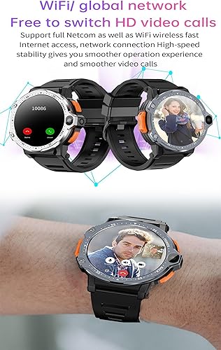 Miniatura 7 de Pyrrhionia Reloj inteligente 4G con GPS 2GB+16GB 4GB+64GB 1.54 pulgadas pantalla redonda hombres Smartwatch doble cámara Android 8.1 WiFi mapas
