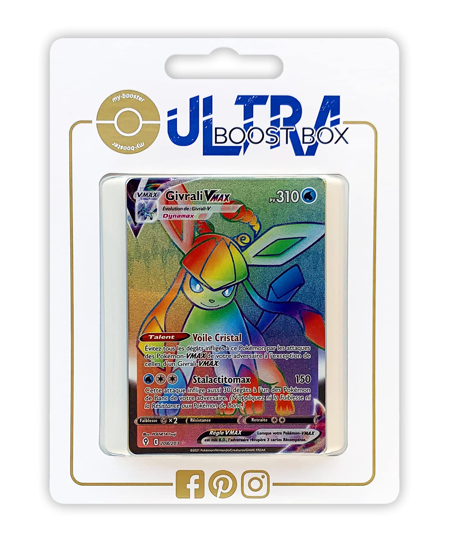 Carte Pokémon Givrali Vmax 041/203 Promo Stamped Evolution Céleste SCA
