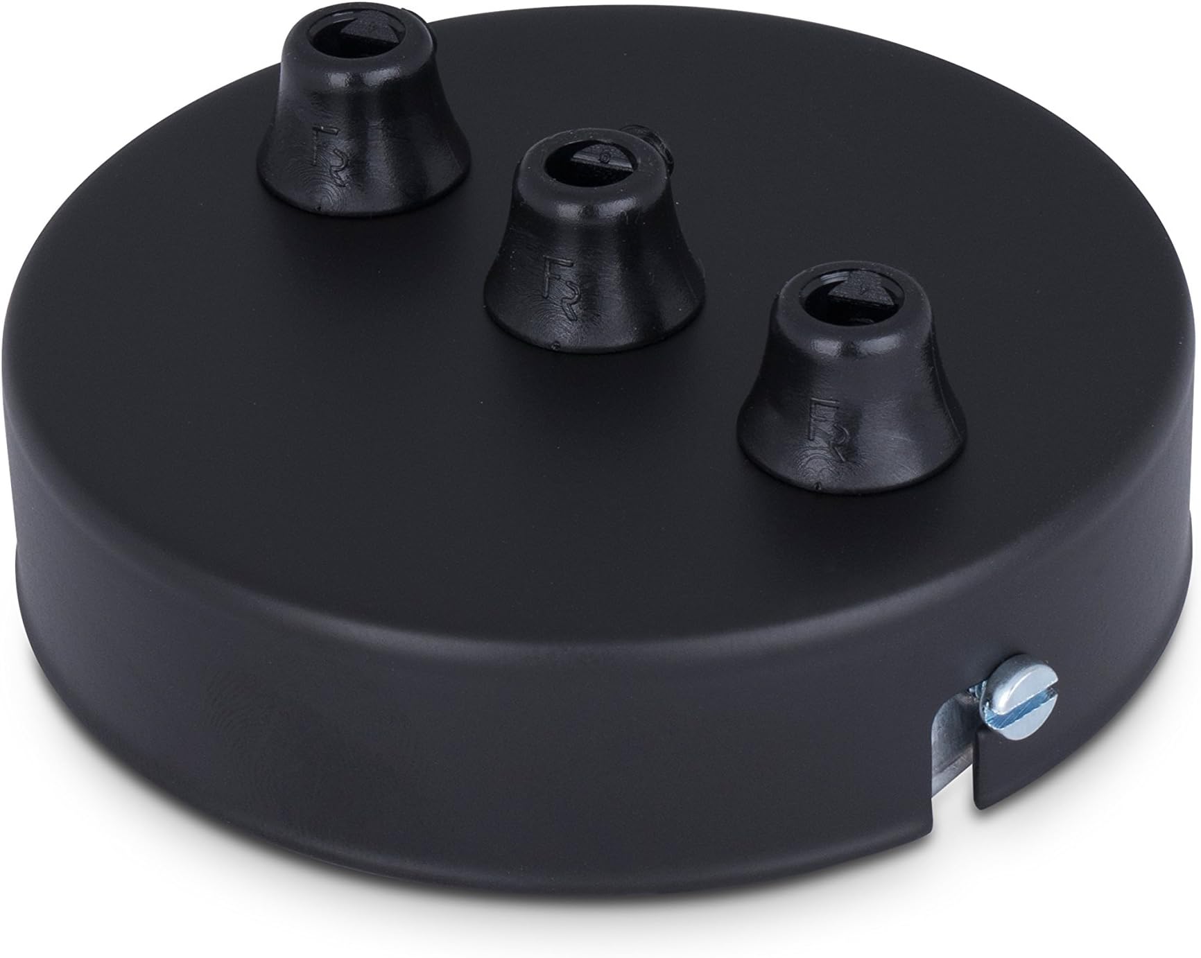 WUSJCOF Deckenbaldachin Metall - 100x20 Mm, Schwarz, Für Lampenmontage & DIY Beleuchtung