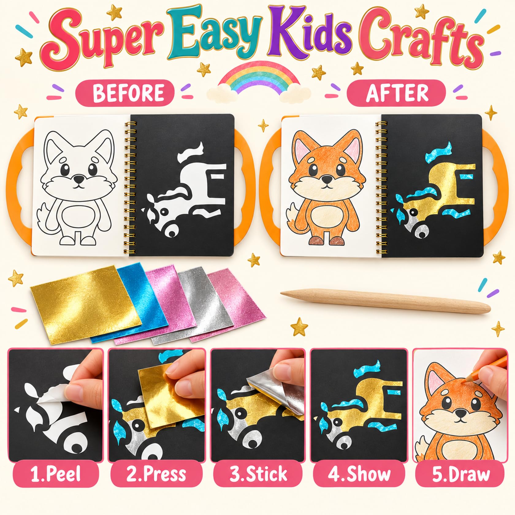 Kit d'artisanat en aluminium pour enfants, activités artistiques et
