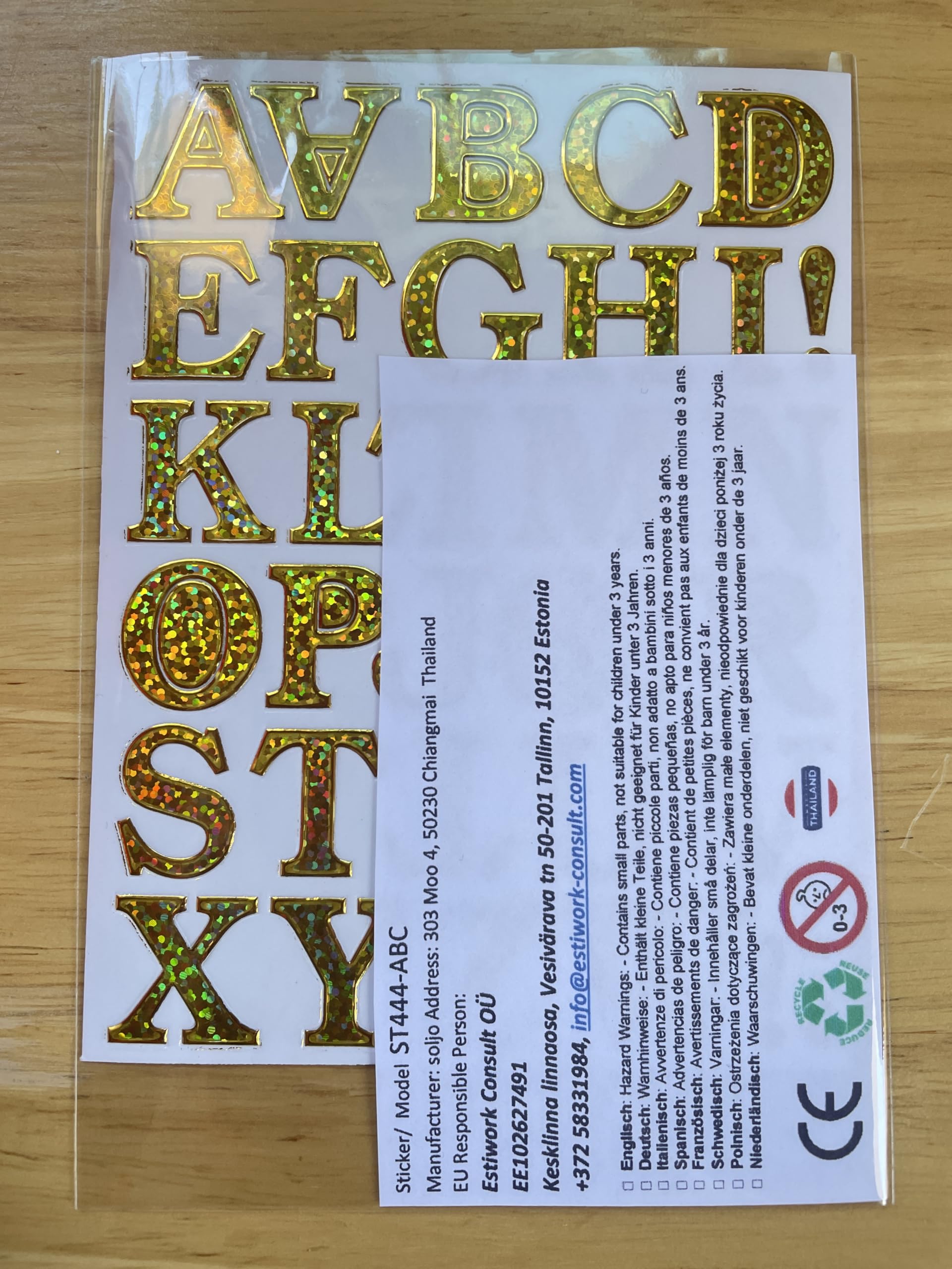 Silberne ABC-Aufkleber Buchstaben & Ziffern – 1 Bogen 135x100 Mm, Metallic-Look, Ideal Zum Basteln & Dekorieren