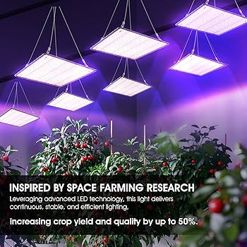 Amazon.com: Uallhome 2 Pack LED Grow Light Panel 200W Lamp for