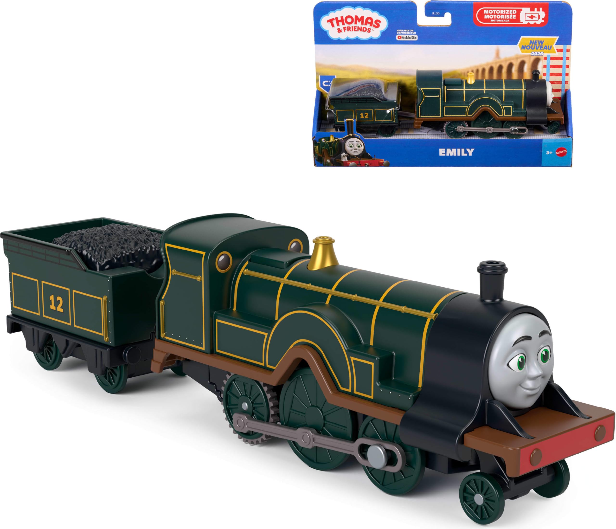 THOMAS & FRIENDS Motorized Emily Engine & Tender by Fisher-Price