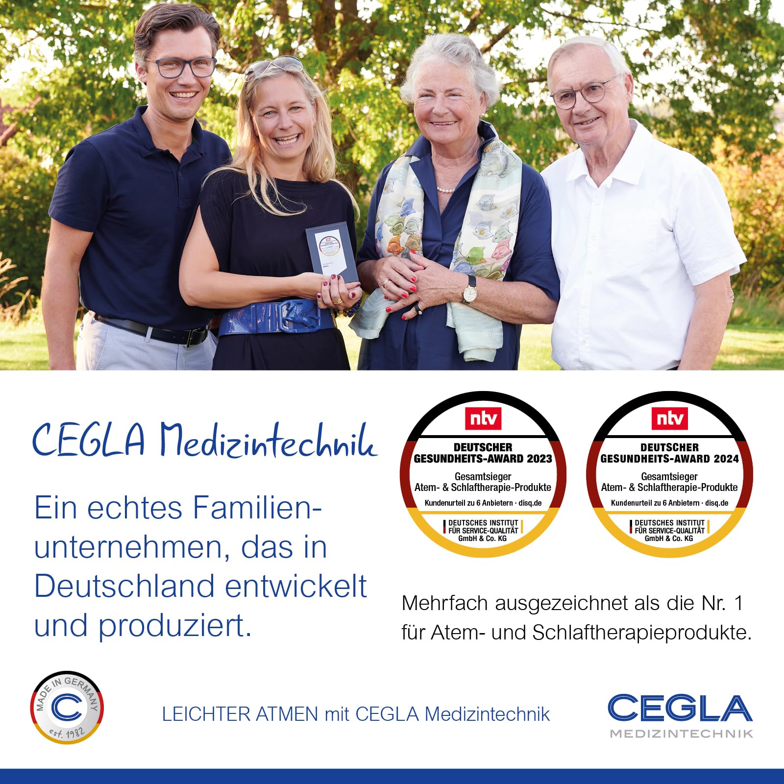 CEGLA RC-FIT® CLASSIC Atemtrainer und Atemtherapiegerät mit Vibration & Sound für Atemtraining, Entspannung & Fitness – zur Stärkung von Gesundheit & Mentalkraft – Made in Germany