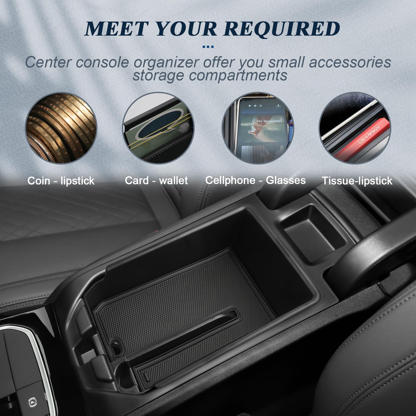 BIBIBO Boîte De Rangement Pour BMW X3 G01 / BMW X4 G02