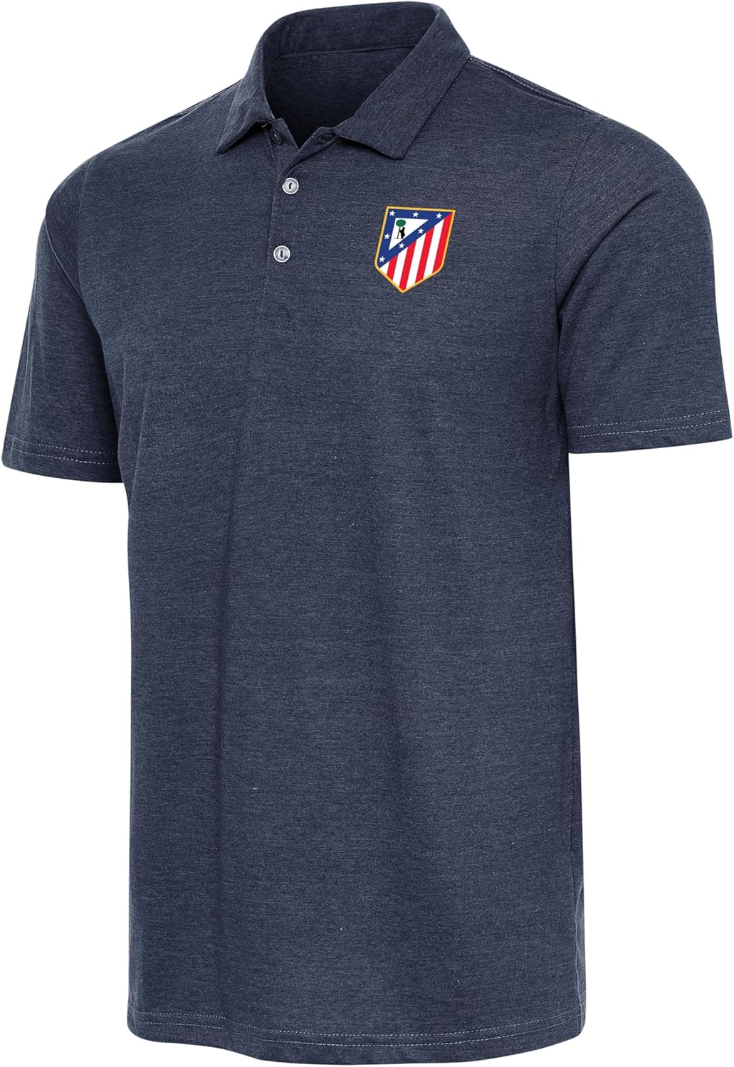 Atletico De Madrid Peak Polo, Navy Heather, X-Large
