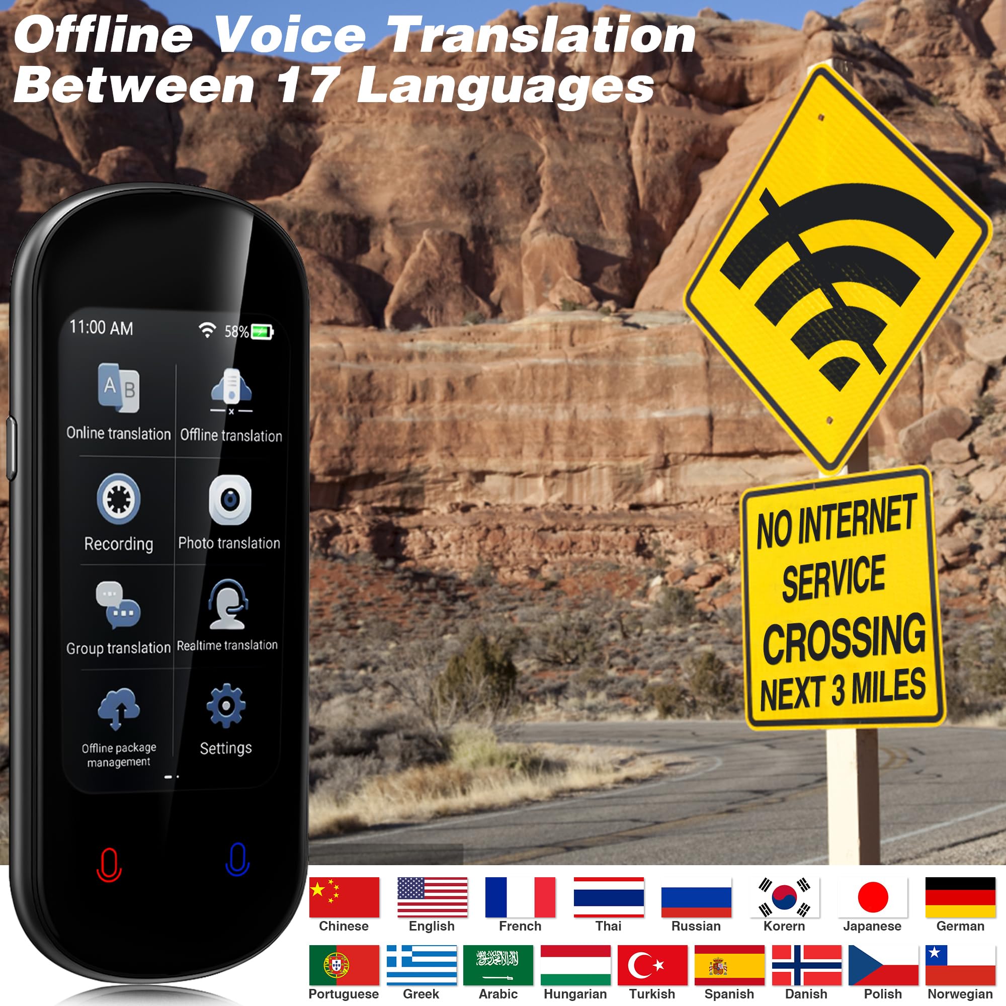 Amazon.co.jp: 2023年アップグレード版AI翻訳デバイス、138オンライン