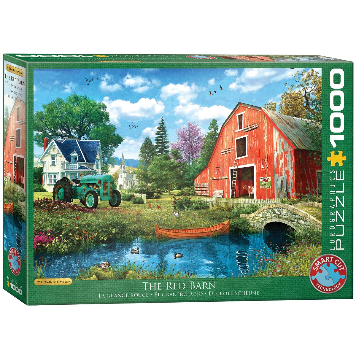 Eurographics 6000-5526 The Red Barn by Dominic Davison Puzzle, various, 48 x 68 cm