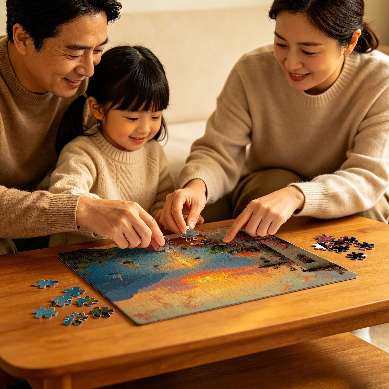 Puzzle 2000 sztuk | Świeca o zachodzie słońca (2) Puzzle 2000 sztuk dla dorosłych | Idealnie pasują | bez kurzu | Drewniane puzzle dla całej rodziny | Puzzle Ekspertów XL | Prezent dla kobiet W3H-25