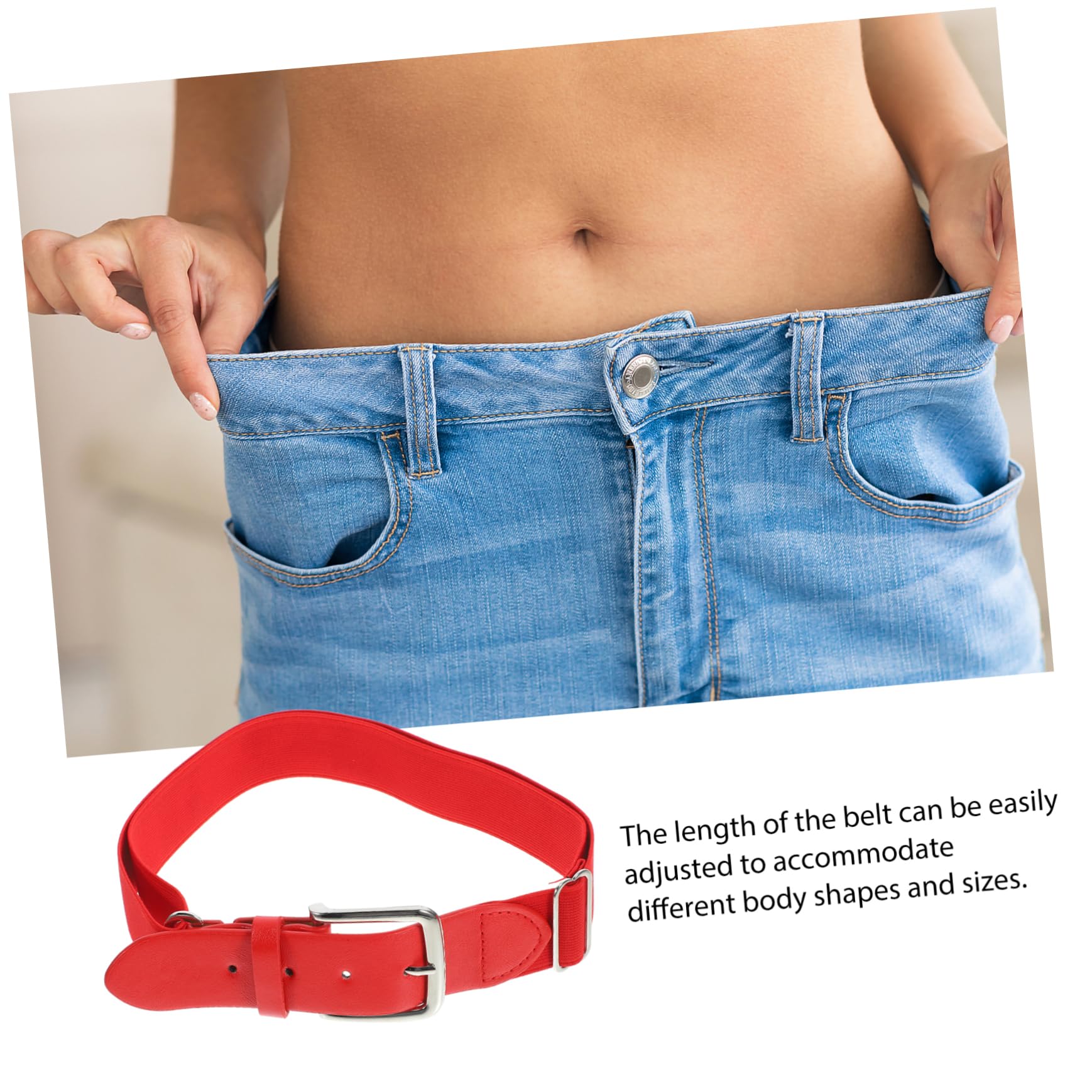 YARNOW Ceinture Élastique Pantalon Baseball Blanc Acier Homme