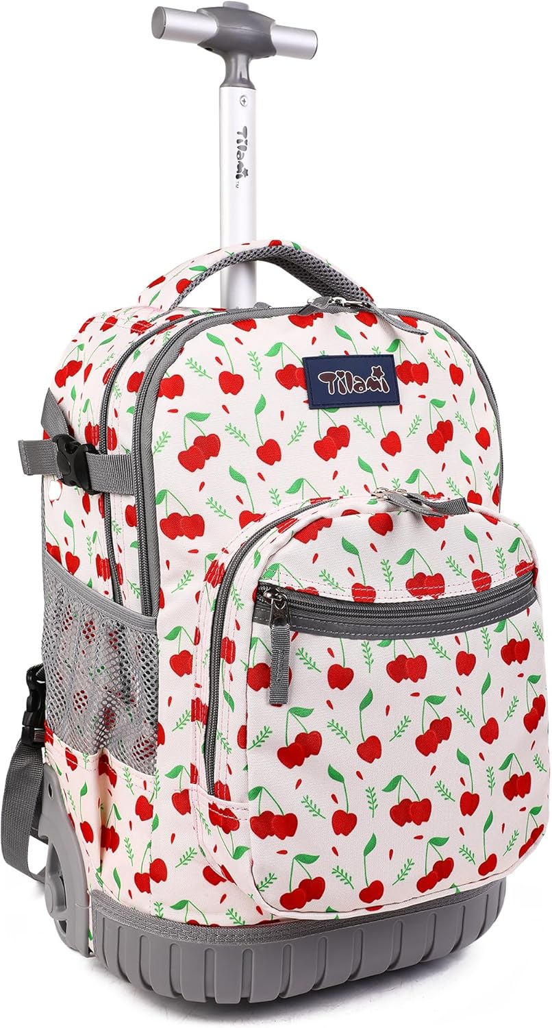 Tilami Rolling Backpack, 19 inch Shoulder Drop, Concealed