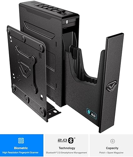 Miniatura 2 de Vaultek Slider Series - Pistola de seguridad inteligente resistente para pistola de apertura automática rápida con batería recargable de iones de