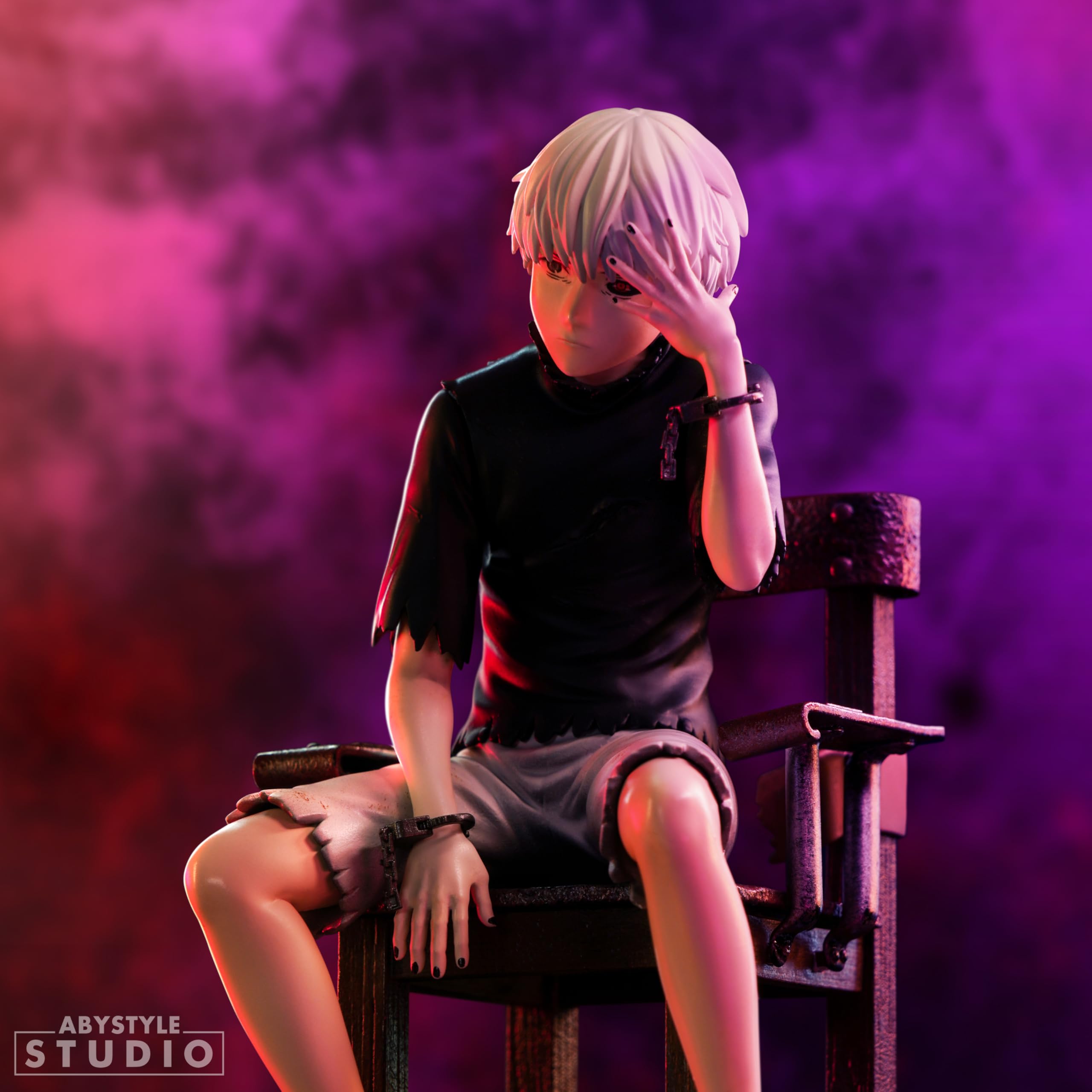 Abysse Corp Tokyo Ghoul Actionfigur Kaneki 1:10 Scale Bedruckt, aus PVC, in Geschenkverpackung.