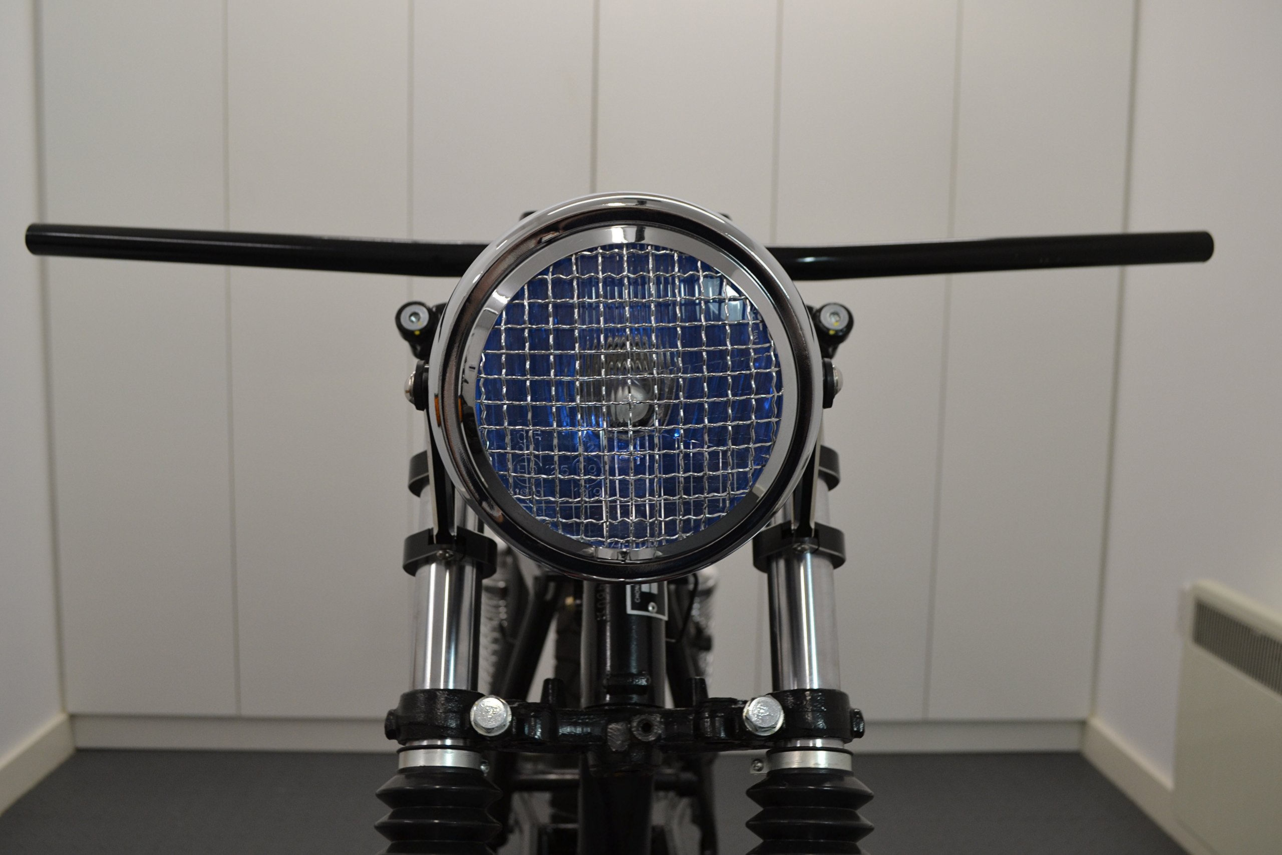 Alchemy Parts Motorbike Mesh Metal Grill Cover For 7" Inch Headlight