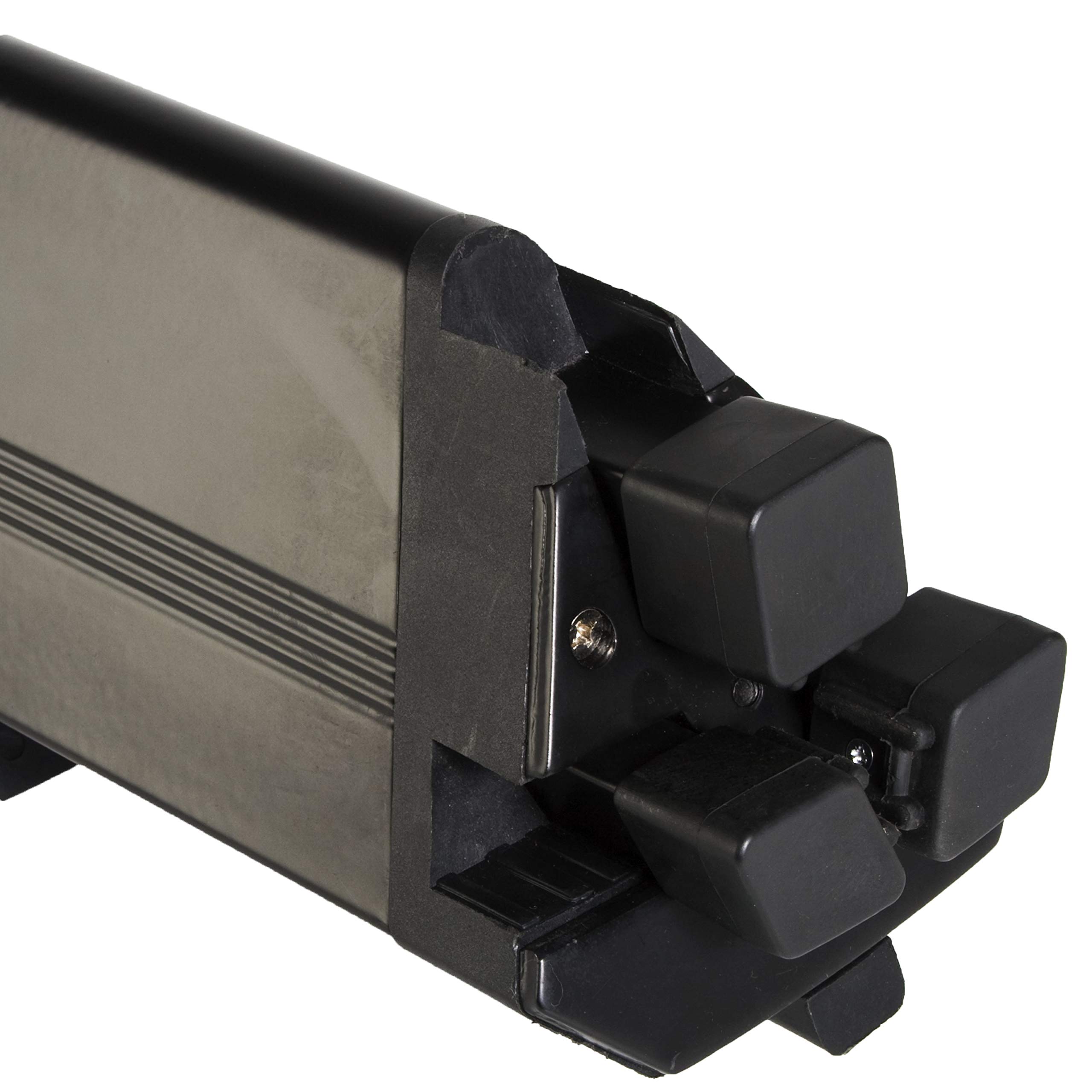 Höhenverstellbares Säulenstativ für Tasteninstrumente, 35 kg Tragkraft, 2 Auflagen, stabil, leicht aufbaubar, schwarz, 660-960 mm höhenverstellbar, 7,6 kg, Dual-Gewinde für Mikrofonarm