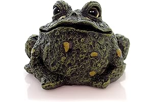 Charming Green Toad Adornment for Enhanced Garden Aesthetics