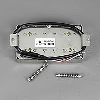 Vista 5 de FLEOR Alnico - Pastilla Humbucker para guitarra de 5 cables, 4 cables, 14-15 K, ajuste cromado, pieza de guitarra LP