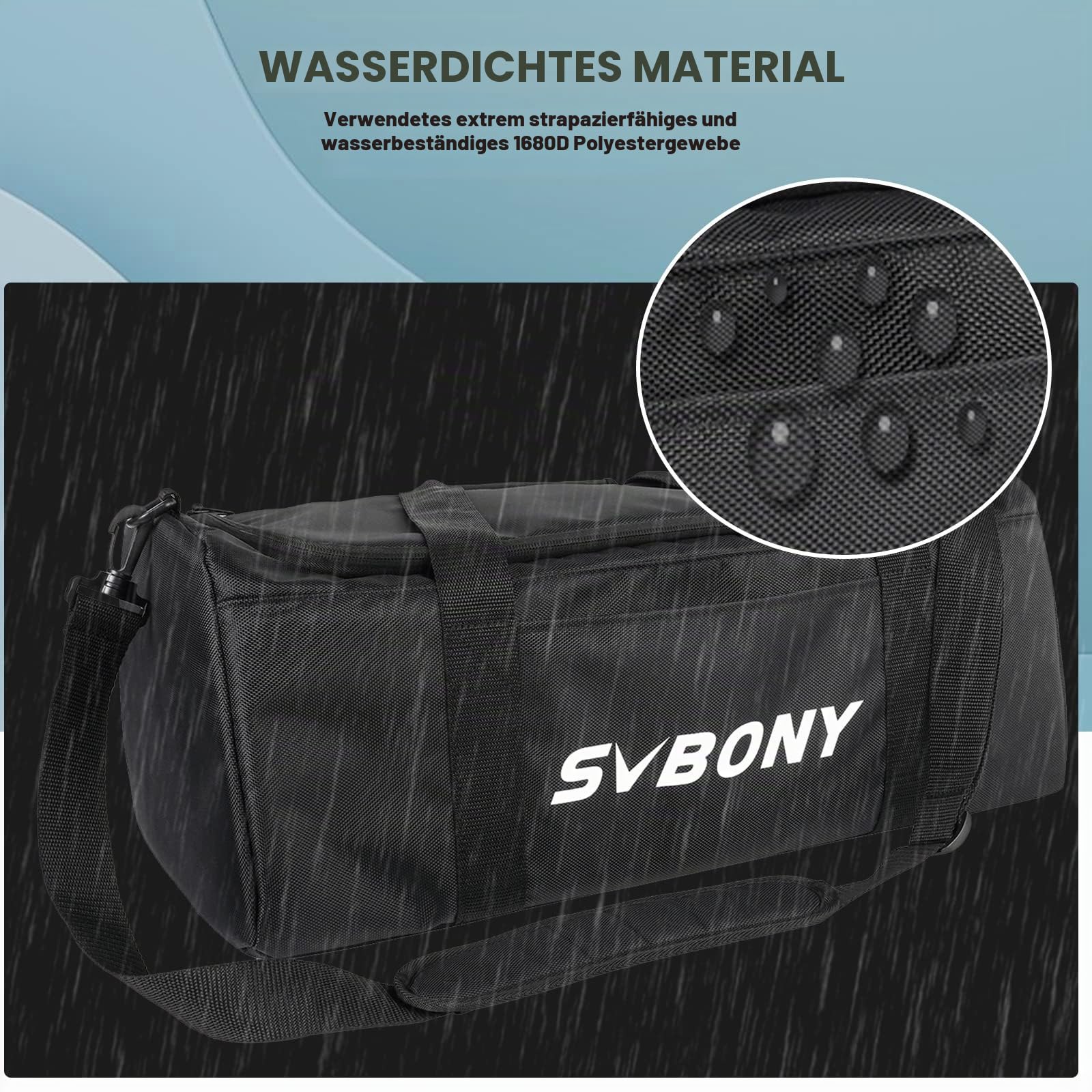 SVBONY SV212 Teleskop Tasche, Gepolsterte Mehrzweck Tragetasche Verstellbarer Schultergurt Passend für SV503 SV550 und Zubehör