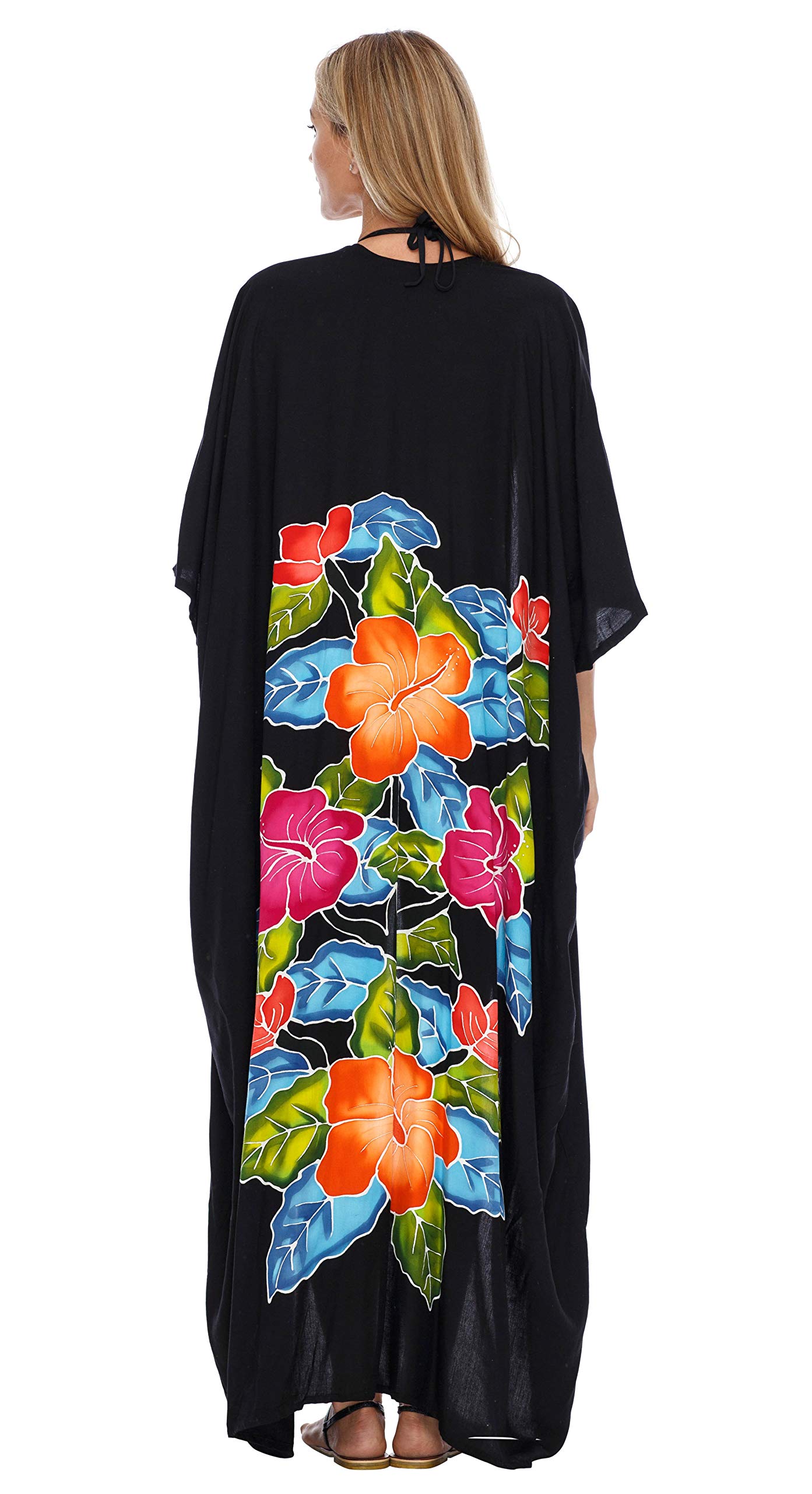 SHU-SHI - Kimono para mujer - Ideal para la playa - Estampado floral - Talla única